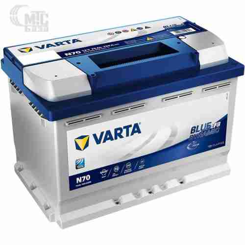 Аккумулятор Varta EFB Blue Dynamic N70 [570500076] 6СТ-70 Ач R EN760 А 278x175x190мм Start-Stop